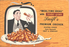 1950s Swift's Premium Chicken Vintage Recipes Brochure Meal-Time Ideas picture