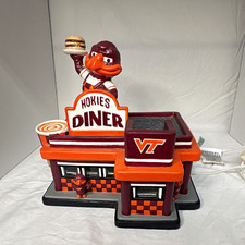 College Treasures Virginia Tech Hokies Lighted Diner Ceramic Figurine picture