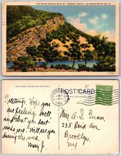 Indian Profile Rock Mount Tammany PA Postcard picture