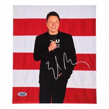 Elon Musk Autographed 8x10 Signed Photo Tesla Space-X Flying Car TSA COA picture