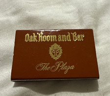 The Plaza Oak Room & Bar Matchbook 768 Fifth Ave New York City picture