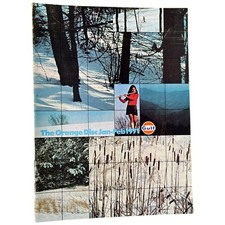 Vintage Gulf Oil Company The Orange Disc 1971 Magazine Petroliana Softcover picture