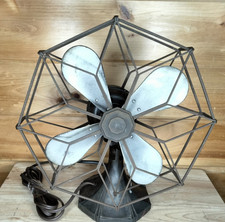 Westinghouse 1930s Debon Air Art Deco Octagonal Cage Fan Rare Design #699795 picture