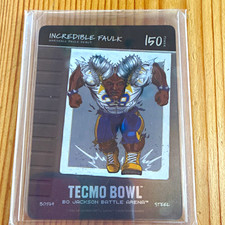Tecmo Bowl Steel 2026 Bo Jackson Battle Arena Incredible Faulk B0564 blow on it picture