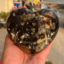 2.54LB Natural Dragon Septarian Septarium Calcite/ Heart Crystal Geode Specimen picture