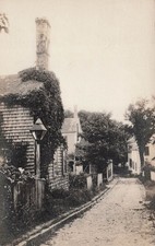 RPPC Ash Lane Nantucket Massachusetts near Harbor Main Street Photo Postcard H51 picture