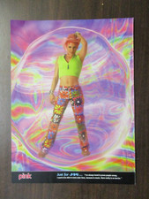 PINK & EMINEM VINTAGE RARE PHOTO PIN UP J-14 TEEN MAGAZINE PICTURE CLIPPING O35 picture