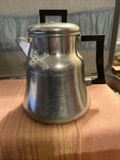 Vintage Wear-Ever 8 Cup Stove Top Aluminum Retro Coffee Pot Percolator No 3008 picture