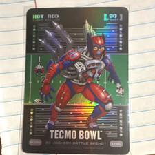 HTN Tecmo Bowl Bo Jackson Battle Arena Hot Rod Steel Hologram Card P-250 picture