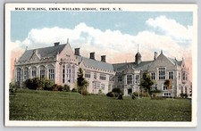 Main Building Emma Willard School Troy NY New York WB Postcard c1915-20s picture