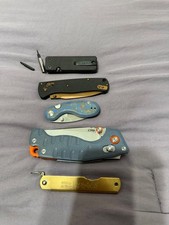 lot of 5 edc pocket knives. civivi CJRB Higokami Virenknife Roxon mutitool picture
