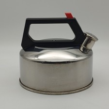 Farberware 2.5 Qt Tea Pot Stainless Steel Stovetop Whistling Kettle 758 Red picture