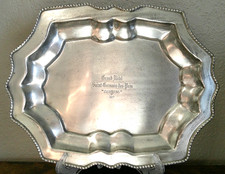 Zodax Silver Tone Tray Grand Hotel Saint-Germain-des-Pres 1925 picture