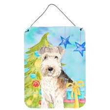 Caroline's Treasures CK1873DS1216 Christmas Tree Lakeland Terrier Wall Or Door picture