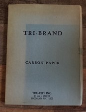 Vintage Typewriter Carbon Paper Tri-Brand Tru-Rite Inc Brooklyn New York 1960s picture