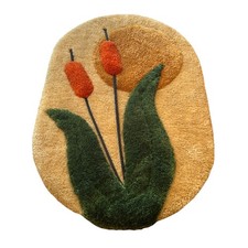70s Frank Lane Carpet Wall Art Vintage Fiber Art, Excellent Condition  picture