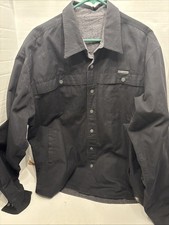 Harley Davidson Black Button Up Embroidered Long Sleeve Shirt Jacket Men’s XL picture