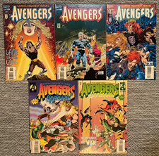 MARVEL Comics Lot AVENGERS UNPLUGGED #1 ,2 + AVENGERS #382 384 389 VF-VF/NM 1995 picture