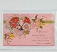 My Sweetheart Vintage Valentine's Day Card Pink picture