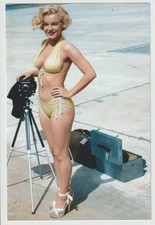 Marilyn Monroe in Bikini 1950's Photo Shoot #0719 Re-Print 4x6 Color picture