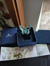 Swarovski Crystal Brilliant Butterfly Azore Blue 855762 Retired Box Pamplet picture