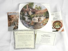 SUMMER'S BRIGHT WELCOME Along An English Lane WL George Collectors Plate w COA picture