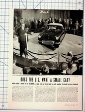 1951 Nash N.X.I. Small Car Article & Canada Dry Vintage Magazine Print Ad picture