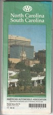 AAA North & South Carolina Fold Out Map 1996 picture