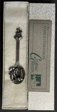 VTG HARLEY DAVIDSON 1992 Christmas Spoon Pewter CERTIFICATE 2428/3000 picture