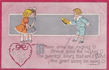 Valentine To My True Love Mankato Minnesota MN Postcard 1910 to Cobden MN A08 picture