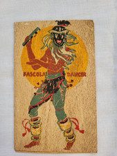 Pascola Dancer Arizona AZ Yaqui Indians RPO Yucca Veneer Postcard picture