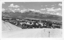 J45/ Salida Colorado RPPC Postcard c1940 Shavano Mountain Range101 picture