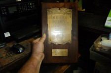 RARE-American Royal Livestock Show 1948 GRAND CHAMPION BARROW Trophy PLAQUE pig picture