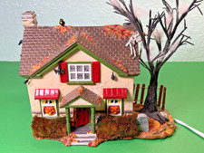 Dept 56 Halloween Village Hauntsburg House 55058 Lighted Works No Box Spooky EUC picture
