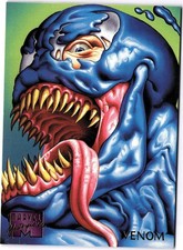 Vintage 1995 Marvel Masterpieces Venom #108 Trading Card Fleer Scanlan picture