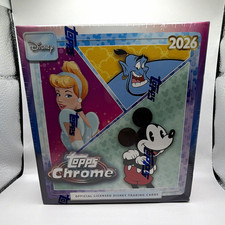 Topps 2026 Topps Chrome Disney Trading Card Box 56 Cards Inserts/Parallels picture