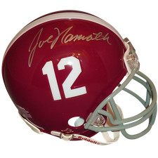 Joe Namath Autographed Alabama Crimson Tide Mini Helmet - JSA picture
