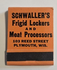 Schwaller's Birch Point Resort Little Elkhart Lake Plymouth WI Vtg Matchbook PD1 picture