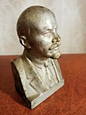 Vintage soviet metal bust. Vladimir Lenin.    USSR. 1970s   picture