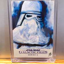 Topps 2013 Star Wars Galactic Files S2 Stormtrooper Sketch 1/1 Tim Proctor Auto picture