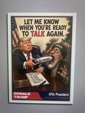 ”Custom ACEO American 🇺🇸 Donald Trump Let Me Know When Your Ready picture