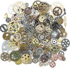 300g Antique Steampunk Gears Mixed Metal Clock Parts for DIY Jewelry Crafts picture