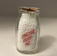 Vintage CONCORD DAIRY INC. Creamer Milk Bottle Concord, New Hampshire picture