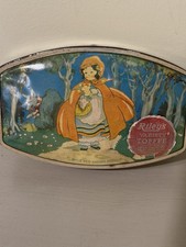 Vintage Riley’s Little Red Riding Hood Toffee Tin England Confectionary Tin picture