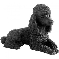 Poodle Figurine Hand Painted Black - Sandicast picture