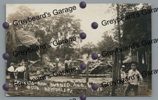 RPPC Skinners Row Fire NEWVILLE PA Cumberland County 1908 Real Photo Postcard picture