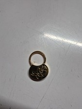 Vtg Avon Gift Collection Solid Etch Brass Rose Keychain For Her Flower Keychain picture