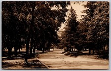 c1910s RPPC Campus Drive At Iowa State College AMES Iowa Rare ANTIQUE Postcard picture