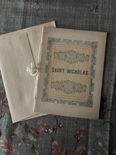 Old Stock Christmas Facsimile Saint Nicholas Book With Envelope  picture