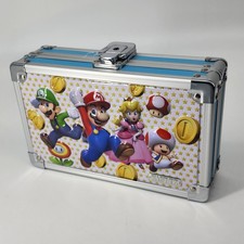 Super Mario Locking Supply Box Storage Case Nintendo Toad Luigi Keys Vaultz 2021 picture